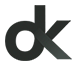 A stylised combination of two letters: O and K, making the Olga Kouneni logo together