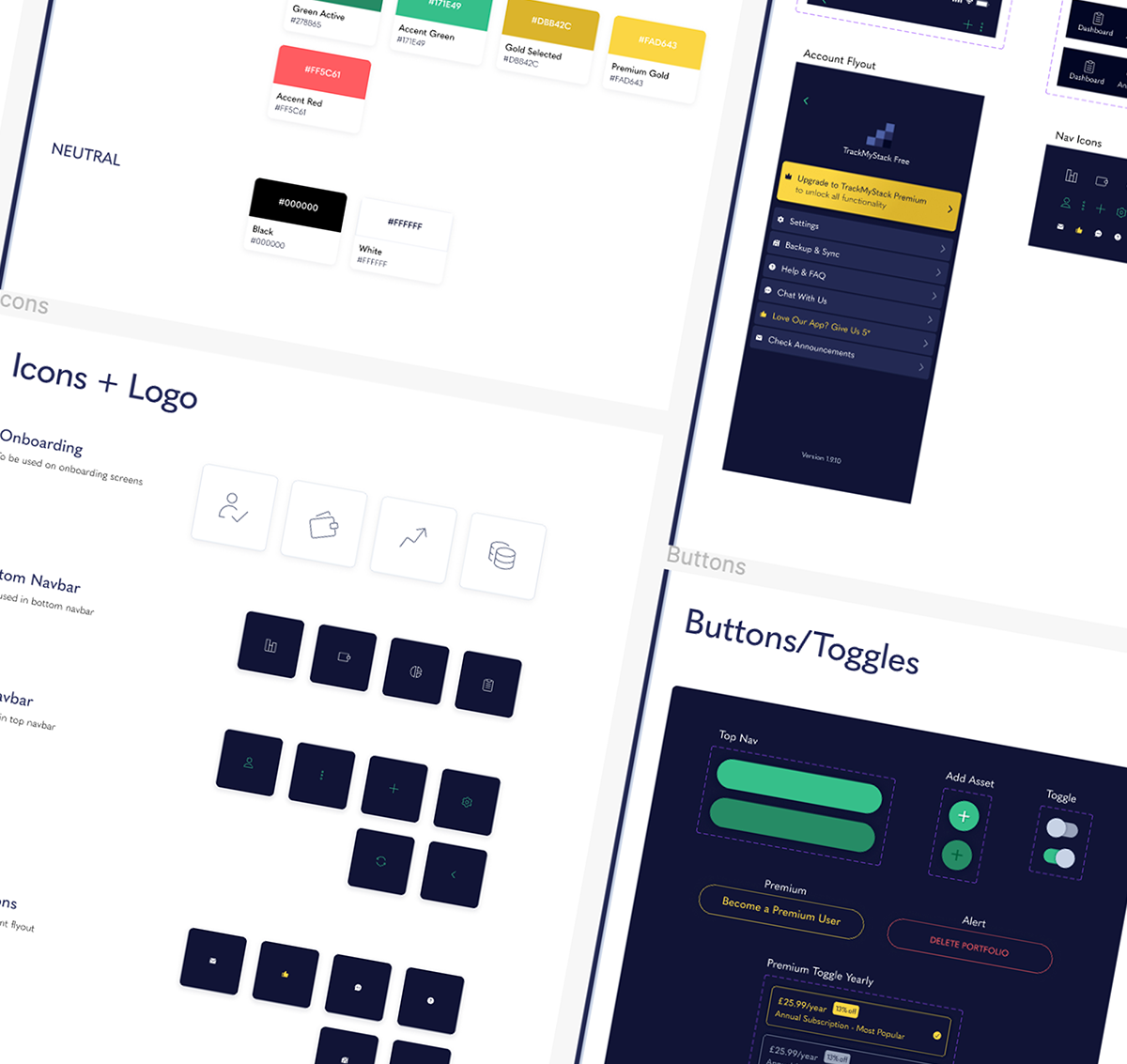 Screenshot of the TMS Design System